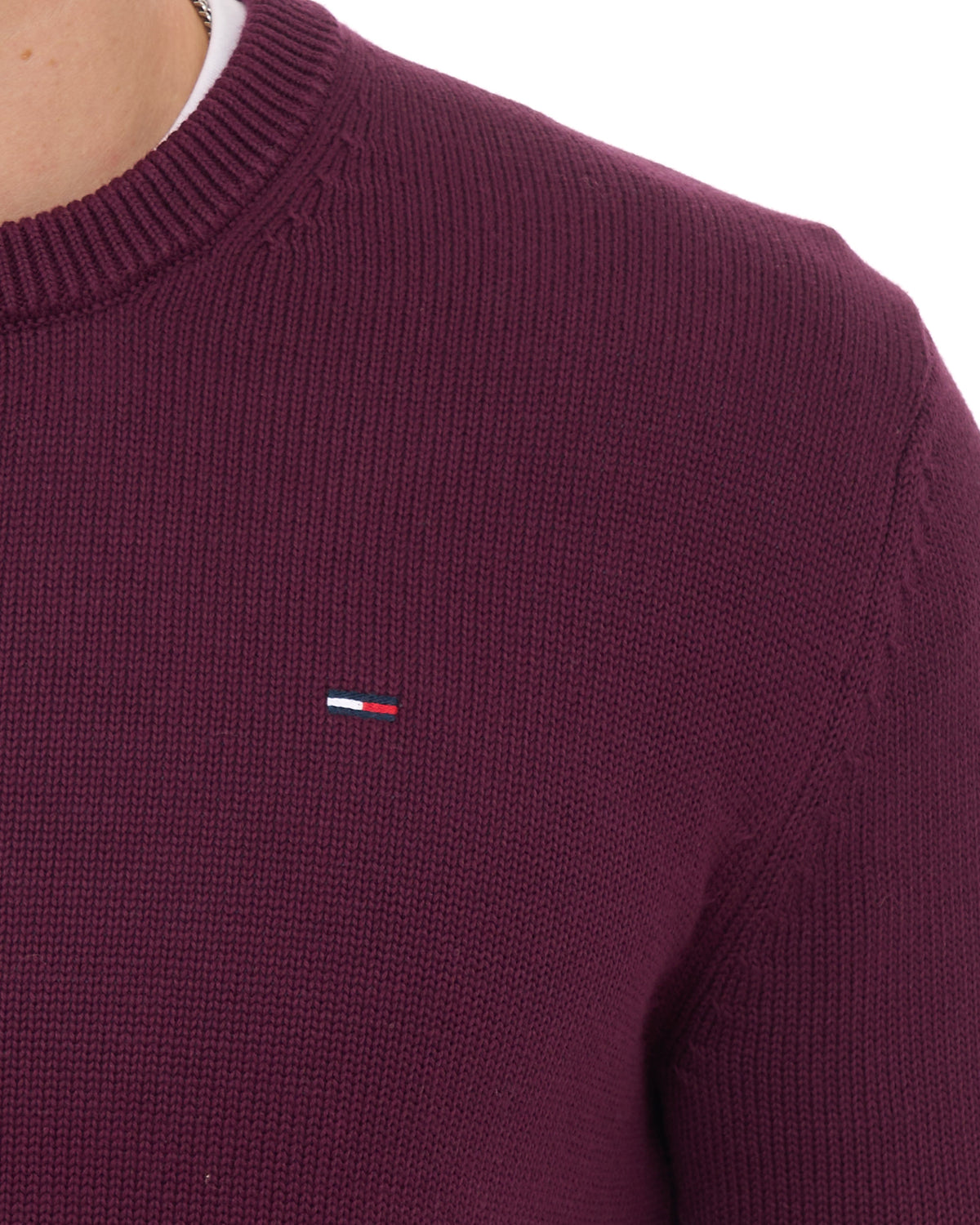 Tommy Jeans Essential Crew Jumper Calypso Berry