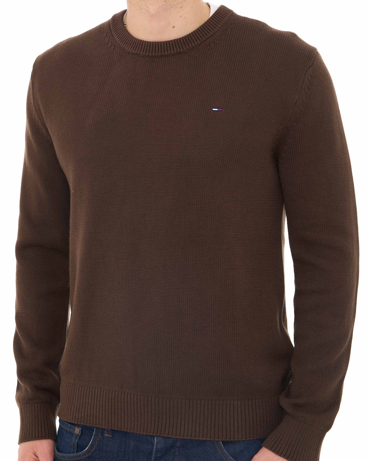 Tommy Jeans Essential Crew Jumper Hemlock Brown