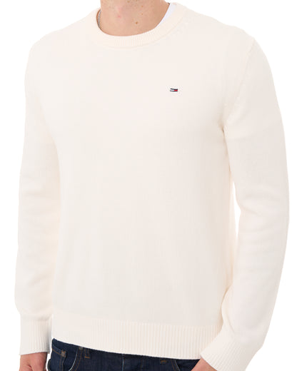Tommy Jeans Essential Crew Jumper Off White