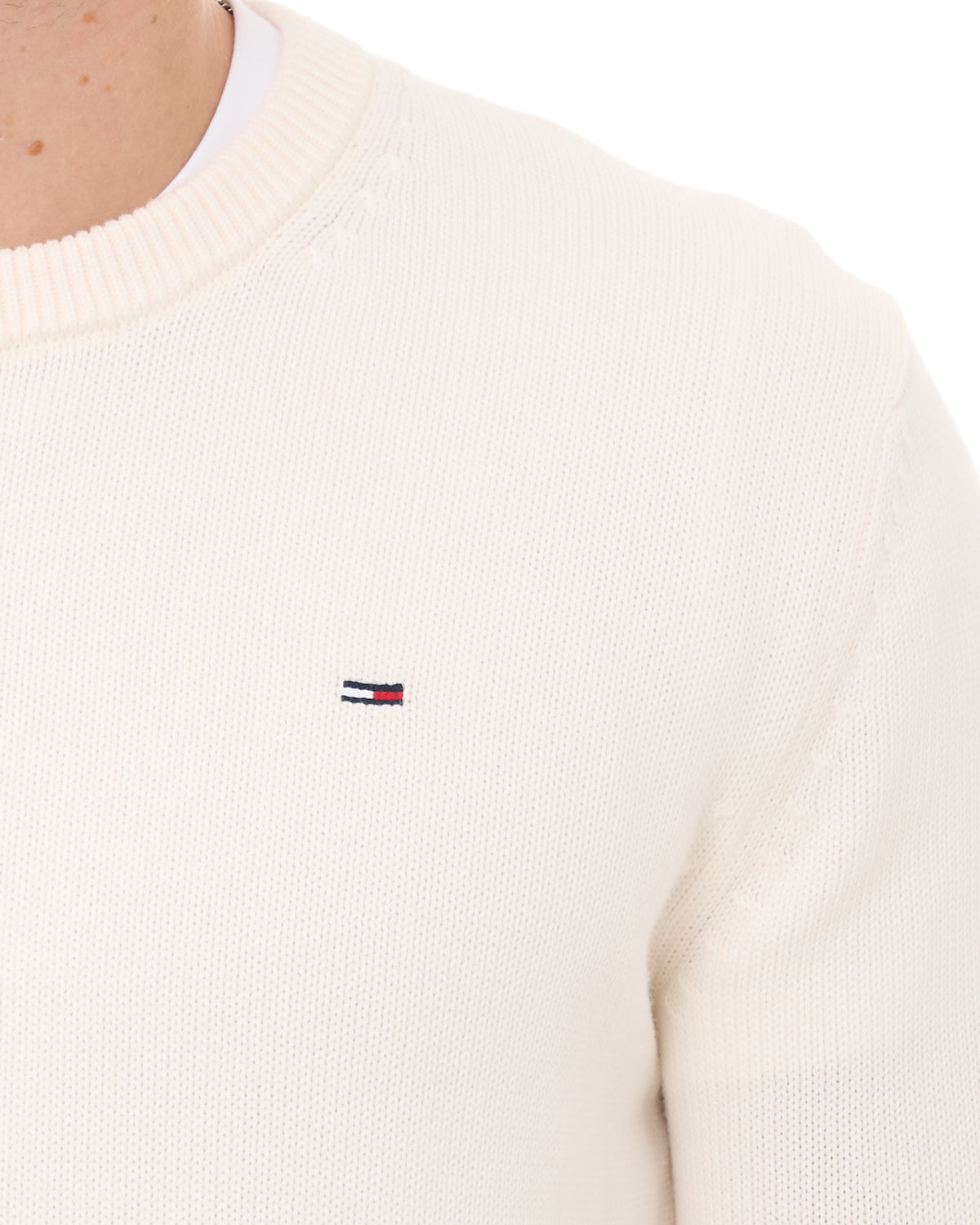 Tommy Jeans Essential Crew Jumper Off White