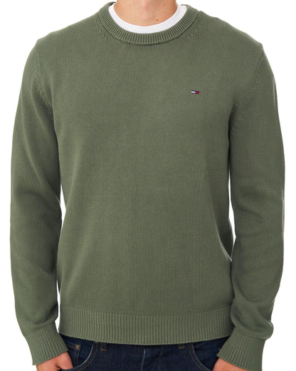 Tommy Jeans Essential Crew Jumper Rocky Mountain Green