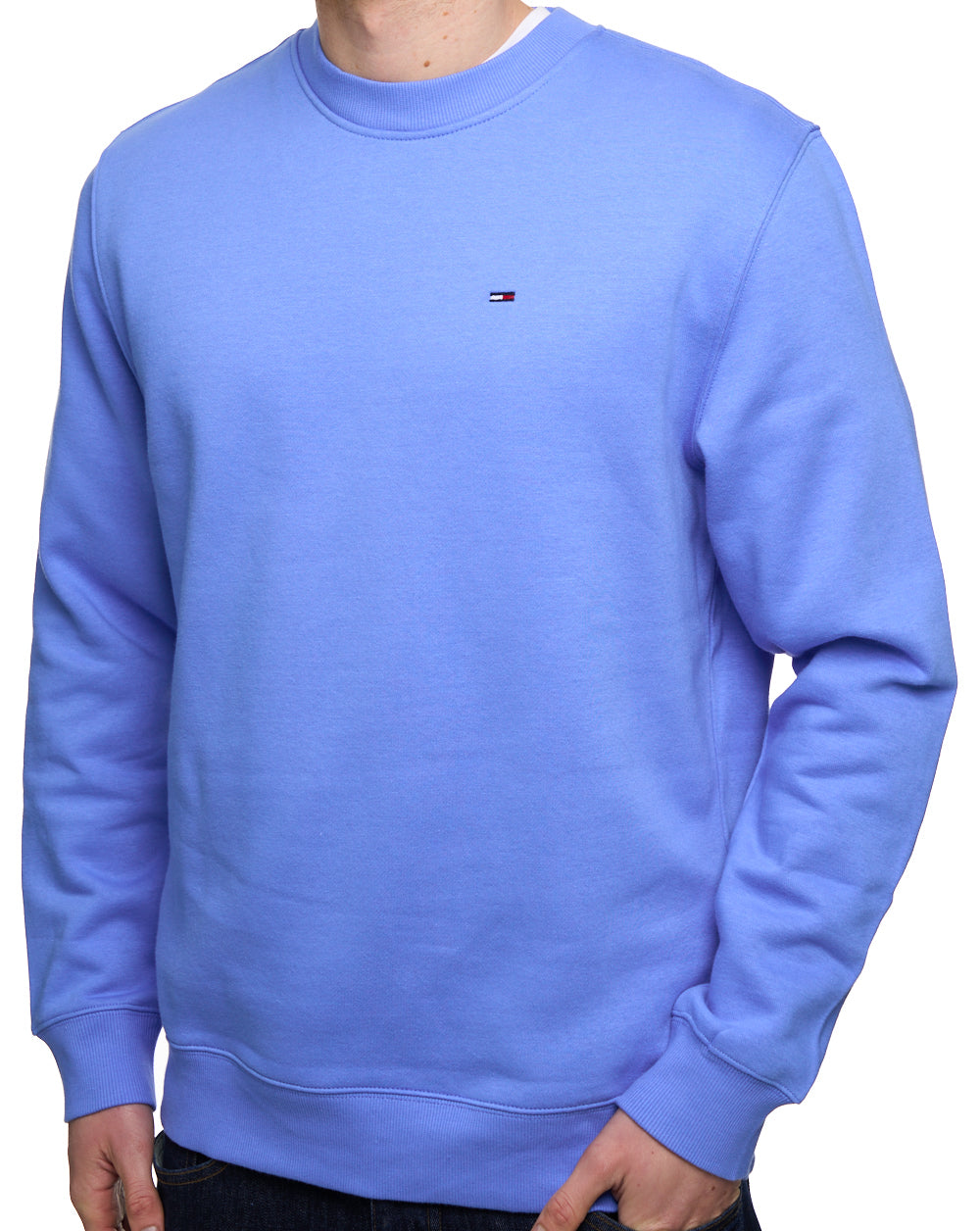 Tommy Jeans Flag Crew Sweatshirt Blue Twilight