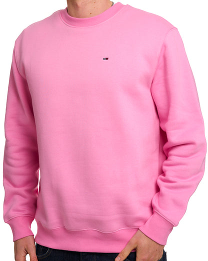 Tommy Jeans Flag Crew Sweatshirt Pink