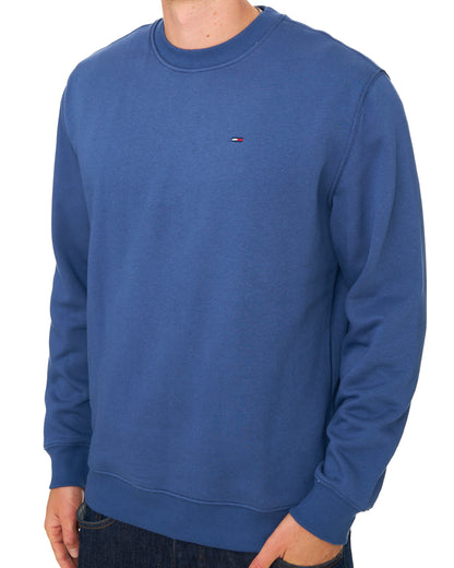 Tommy Jeans Flag Patch Crew Sweat Basic Navy