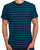 Tommy Jeans Flag Striped T Shirt Polar Teal Stripes