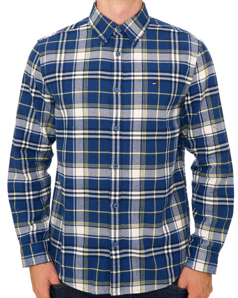 Tommy Jeans Flannel Check Shirt Basic Navy Check