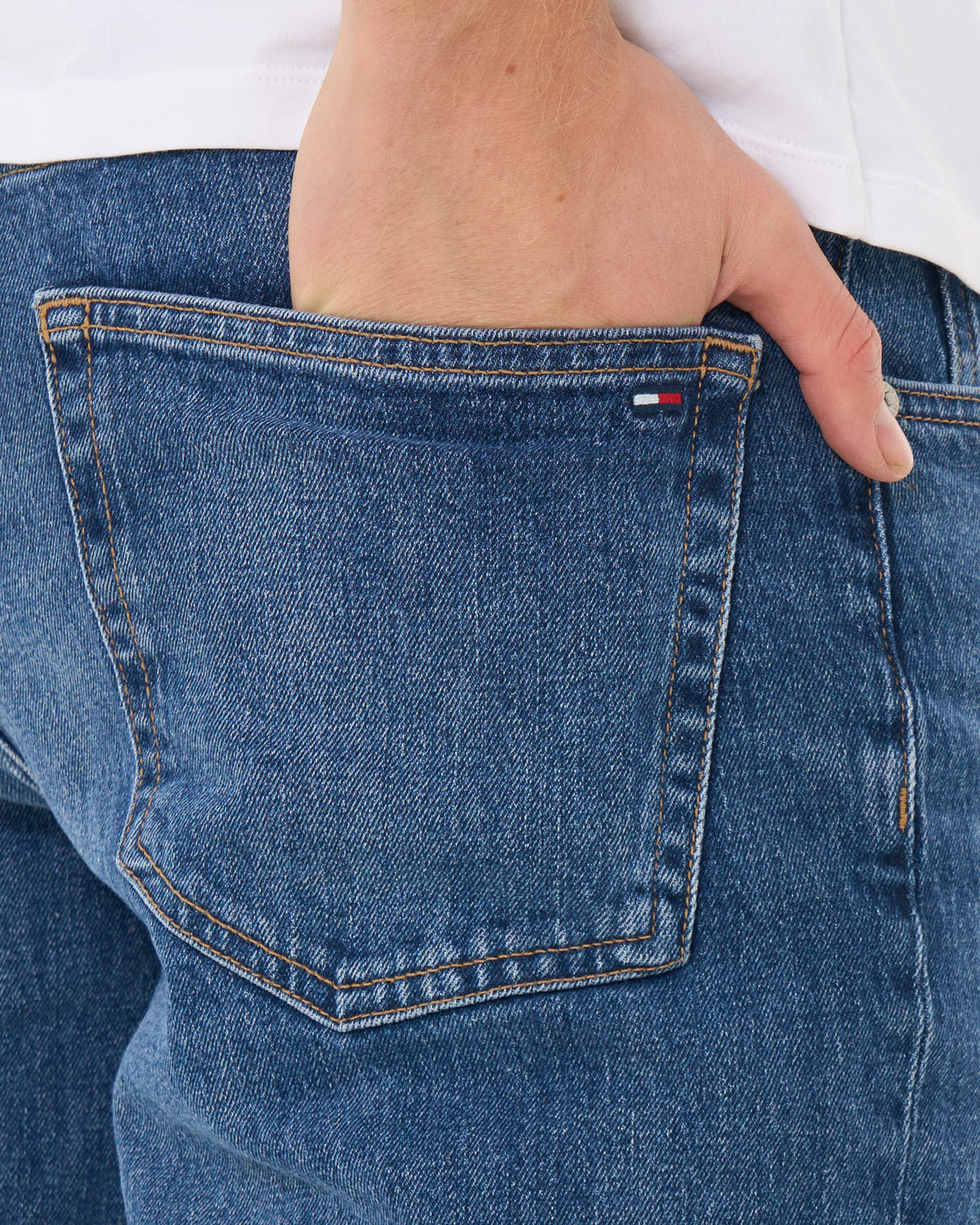 Tommy Jeans Ryan Slim Straight Fit Jeans Denim Dark