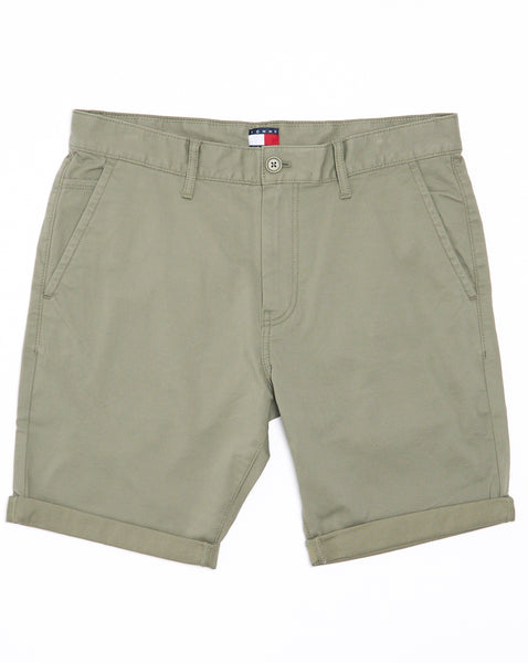 Tommy Jeans Scanton Twill Chino Shorts Utility Sage