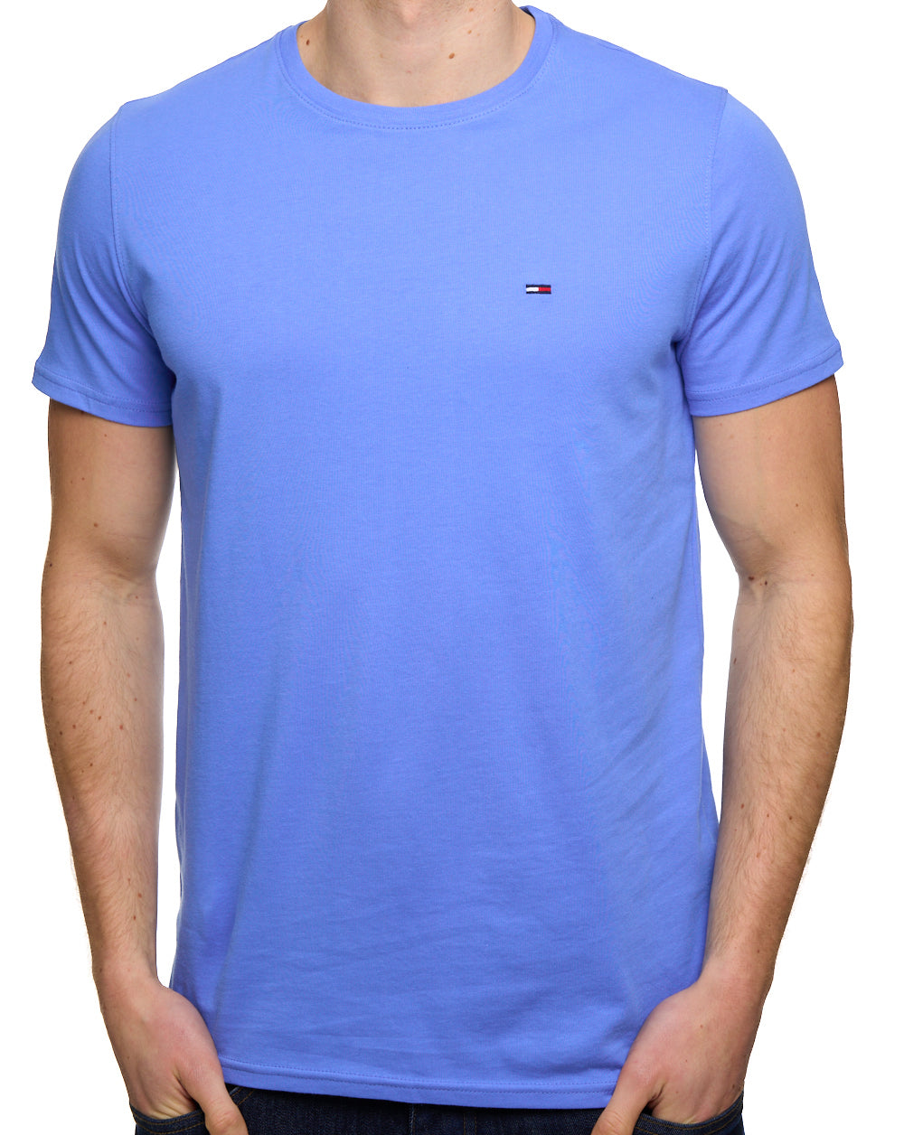Tommy Jeans Slim Fit T Shirt Blue Twilight