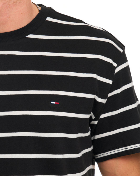 Tommy Jeans Tommy Jeans Striped T Shirt Black Stripe