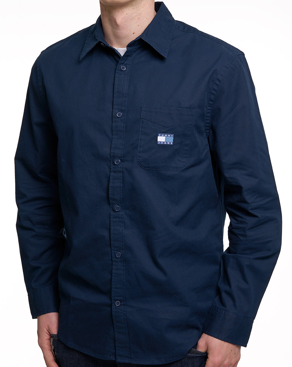 Tommy Hilfiger WASHED TWILL SHIRT Dunkelblau