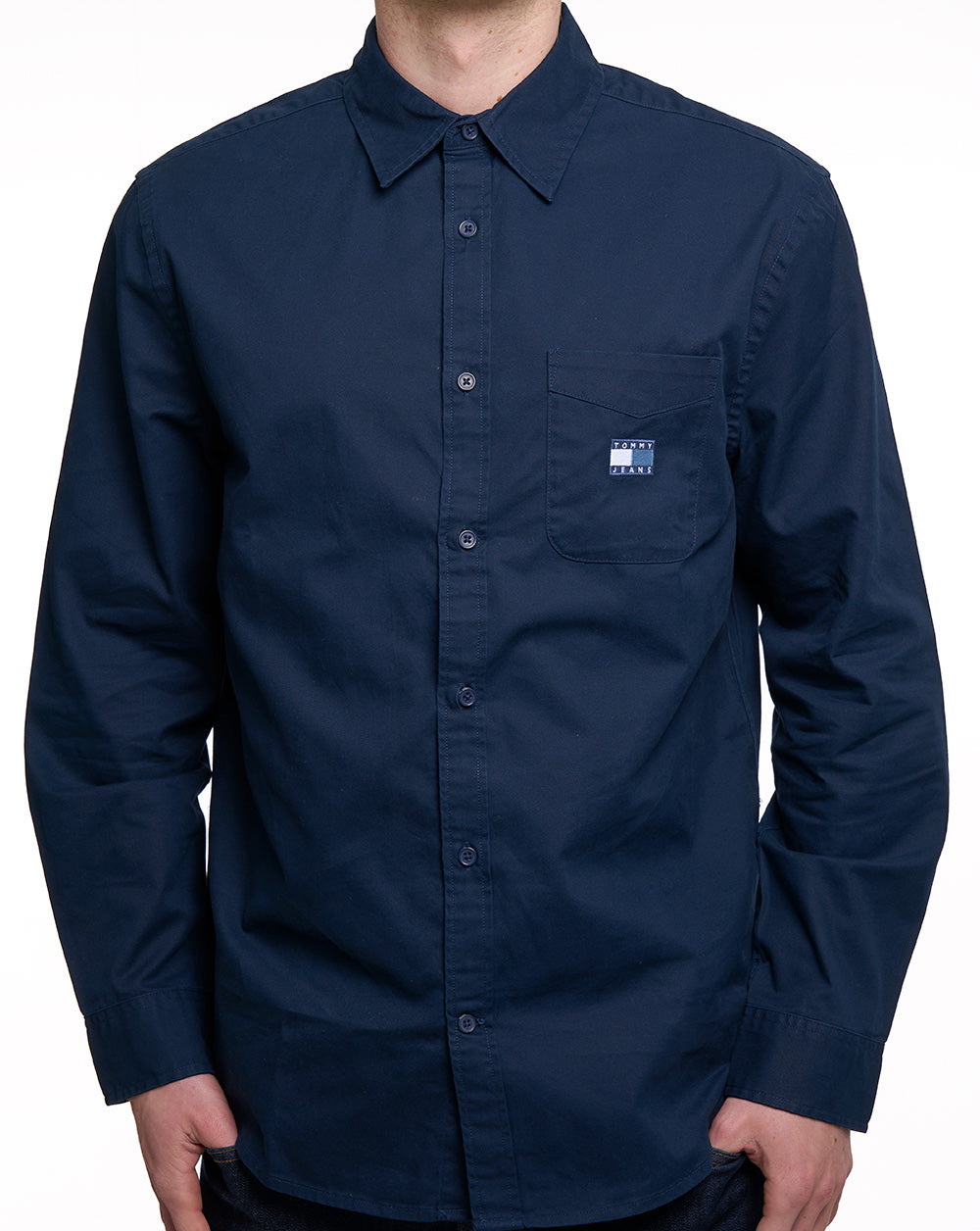 Tommy Jeans Washed Twill Shirt Dark Navy