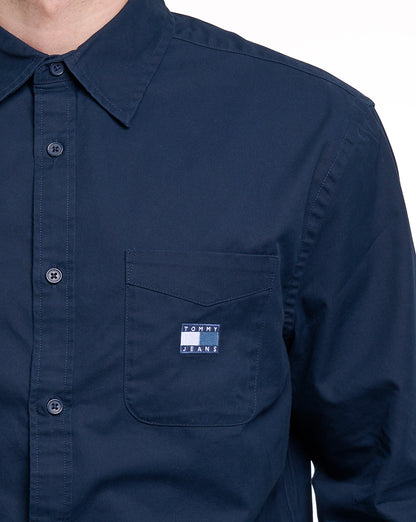 Tommy Hilfiger WASHED TWILL SHIRT Dunkelblau