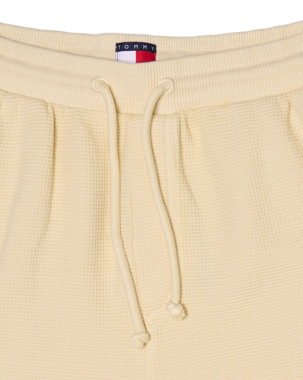Tommy Jeans Washed Waffle Beach Shorts Calico White