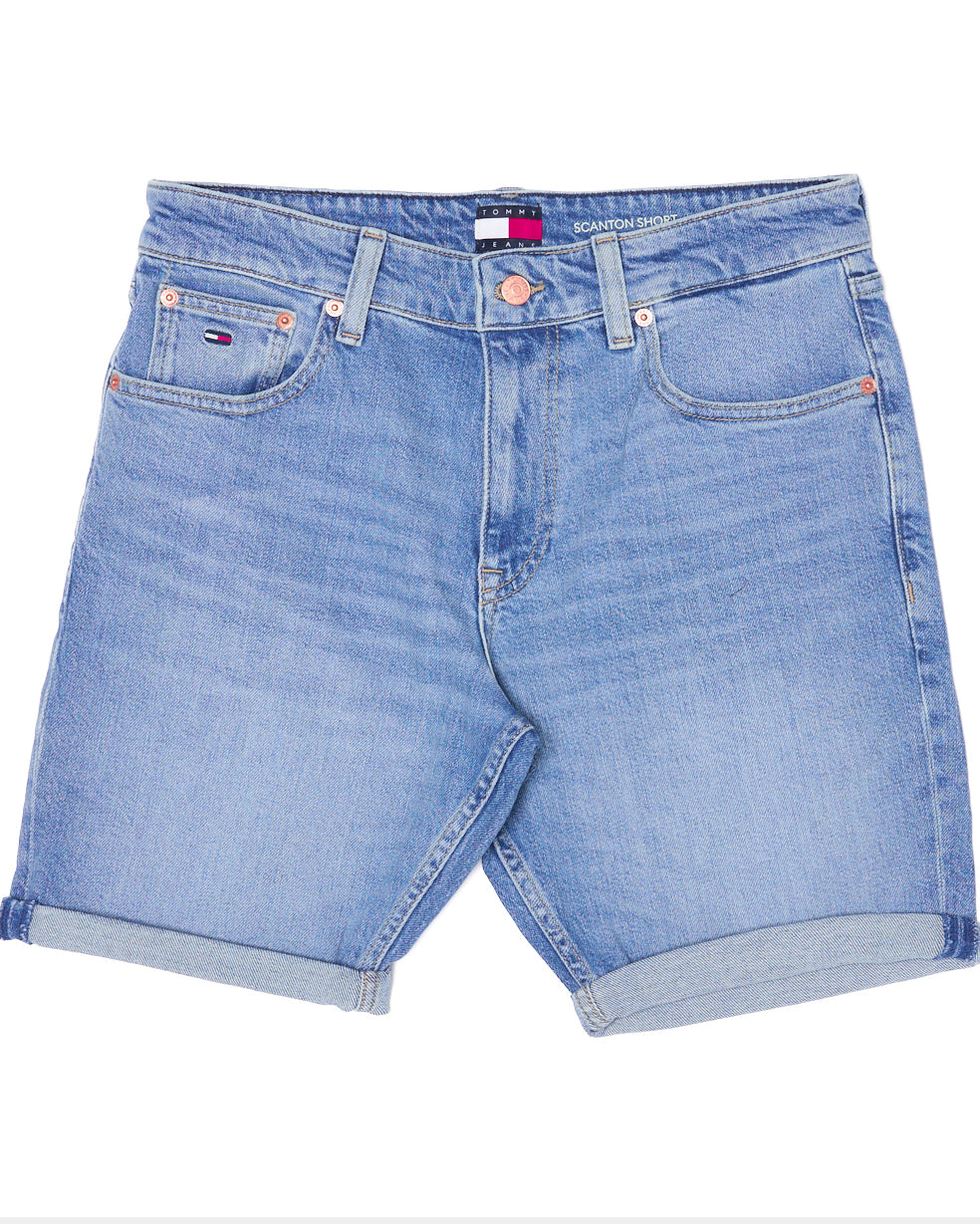 Tommy Jeans Scanton Whiskered Denim Shorts Denim Medium