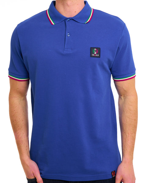 Trojan Flag Badge Pique Polo Italia