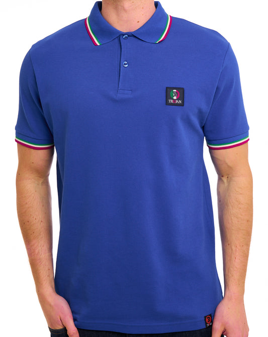Trojan Trojan Flag Badge Pique Polo Italia