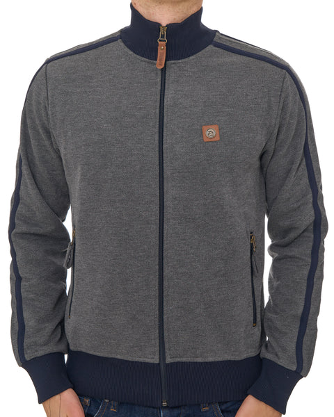 Trojan Heavy Pique Track Top Navy