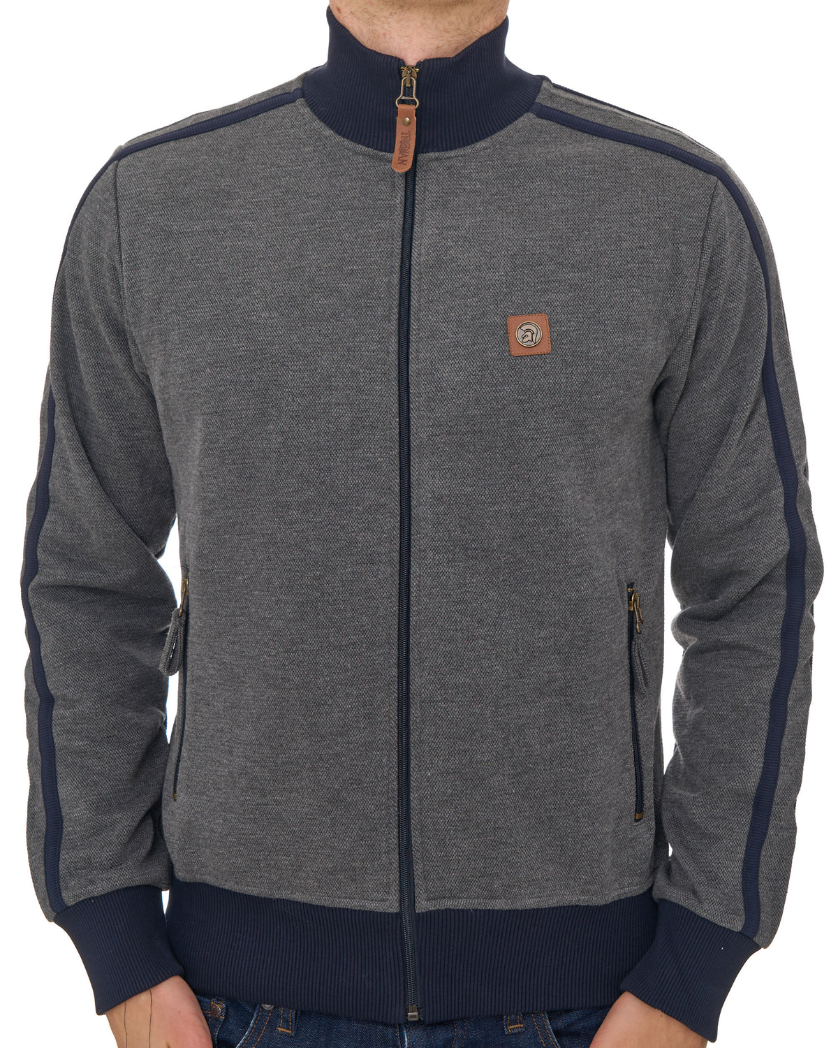 Trojan Heavy Pique Track Top Navy