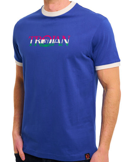 Trojan Helmet Logo T-Shirt Kobaltblau