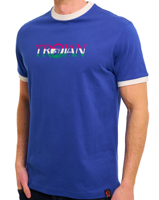 Trojan Trojan Helmet Logo T-Shirt Kobaltblau