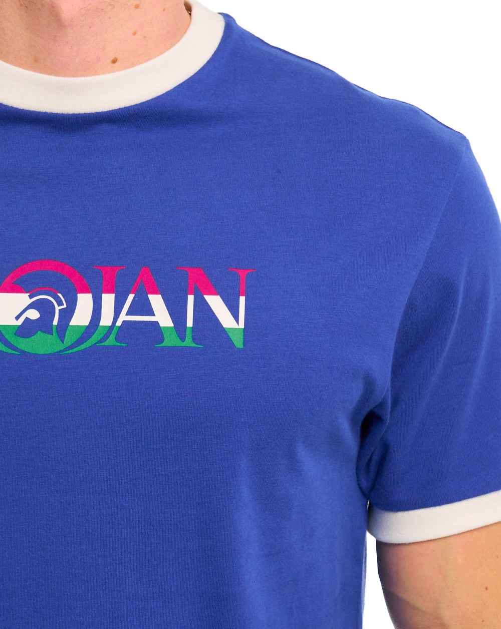 Trojan Helmet Logo T-shirt Cobalt Blue