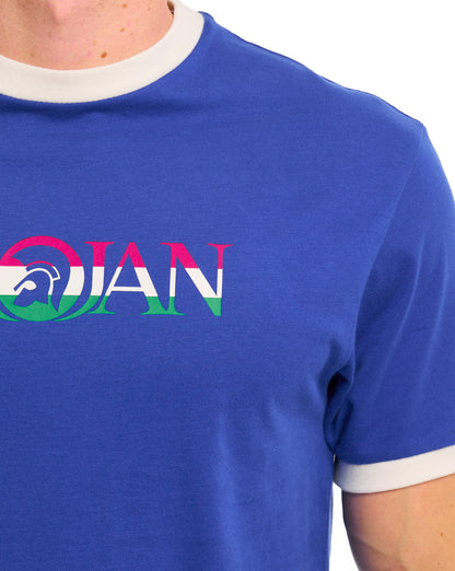 Trojan Helmet Logo T-Shirt Kobaltblau