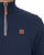 Trojan Houndstooth Quarter Zip Navy