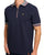 Trojan Oxford Collar Zip Polo Navy