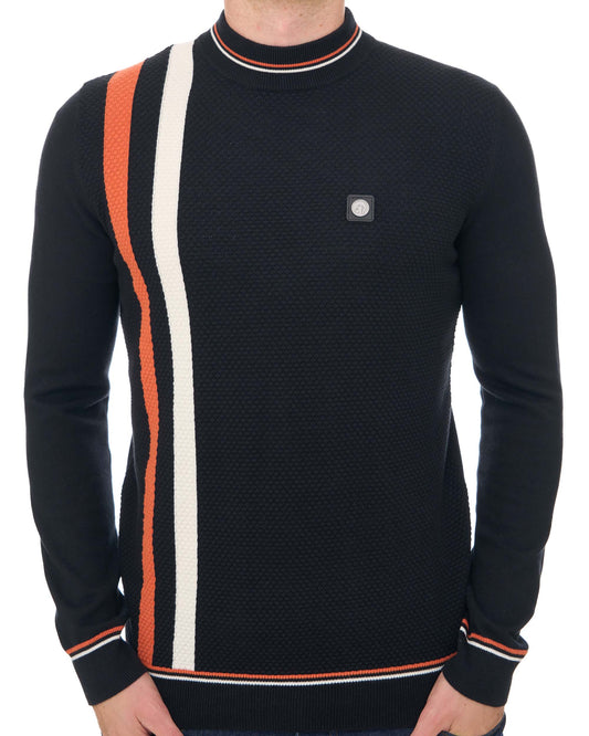 Trojan Trojan Racing Stripe Turtle Knit Black