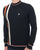 Trojan Racing Stripe Turtle Knit Black