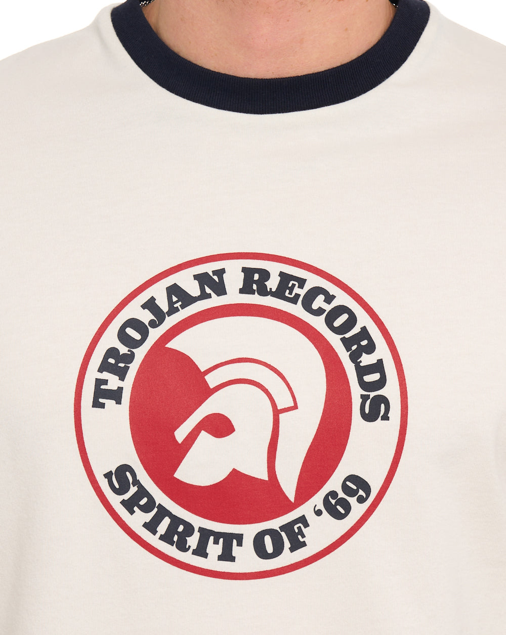 Trojan Spirit Of 69 T-shirt Ecru/Navy
