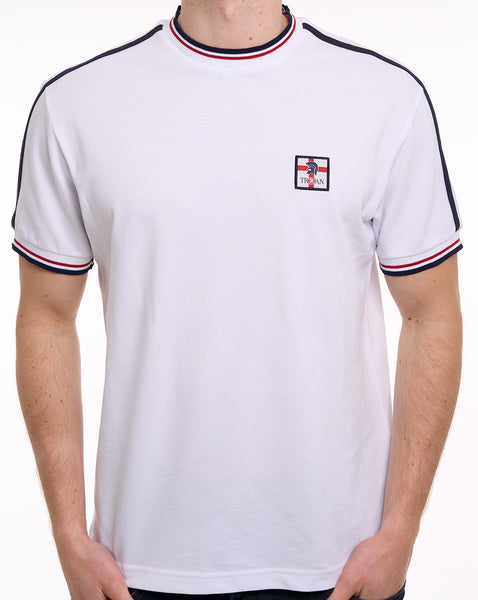 Trojan St Georges Badge Pique Tee White