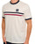 Trojan Stripe Front T Shirt Ecru