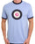 Trojan Target Ringer T-Shirt Powder Blue