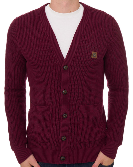 Trojan Trojan Waffel-Cardigan Port