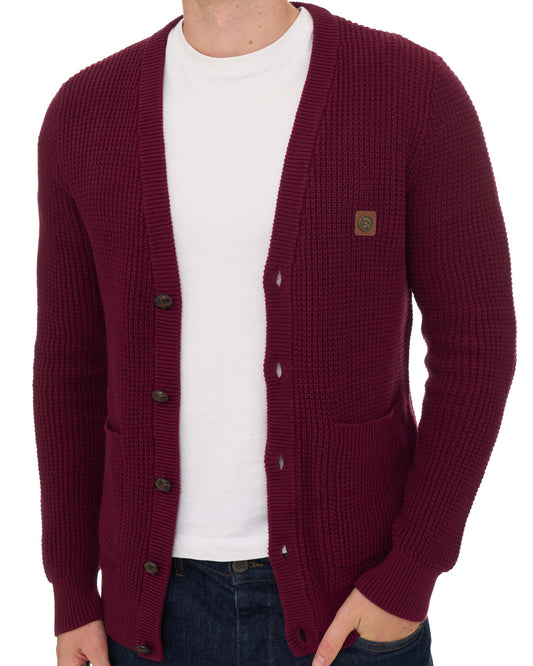 Trojan Trojan Waffel-Cardigan Port