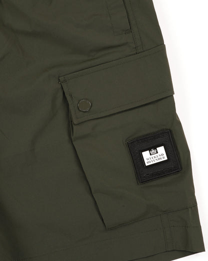 Weekend Offender Baraki Cargo-Shorts Dunkelgrün