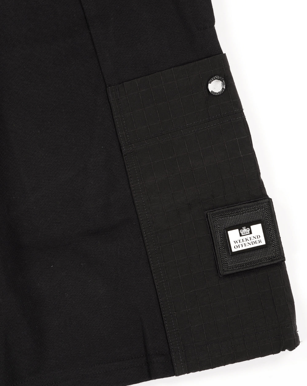 Weekend Offender Chiyoda Ripstop Pocket Shorts Schwarz