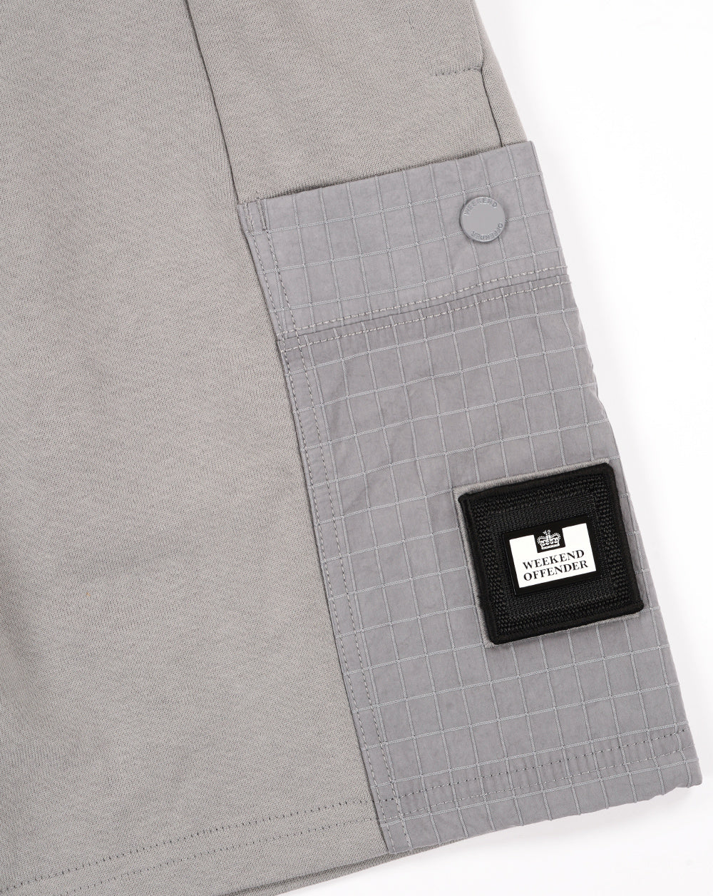 Weekend Offender Chiyoda Ripstop Pocket Shorts Smokey Grey