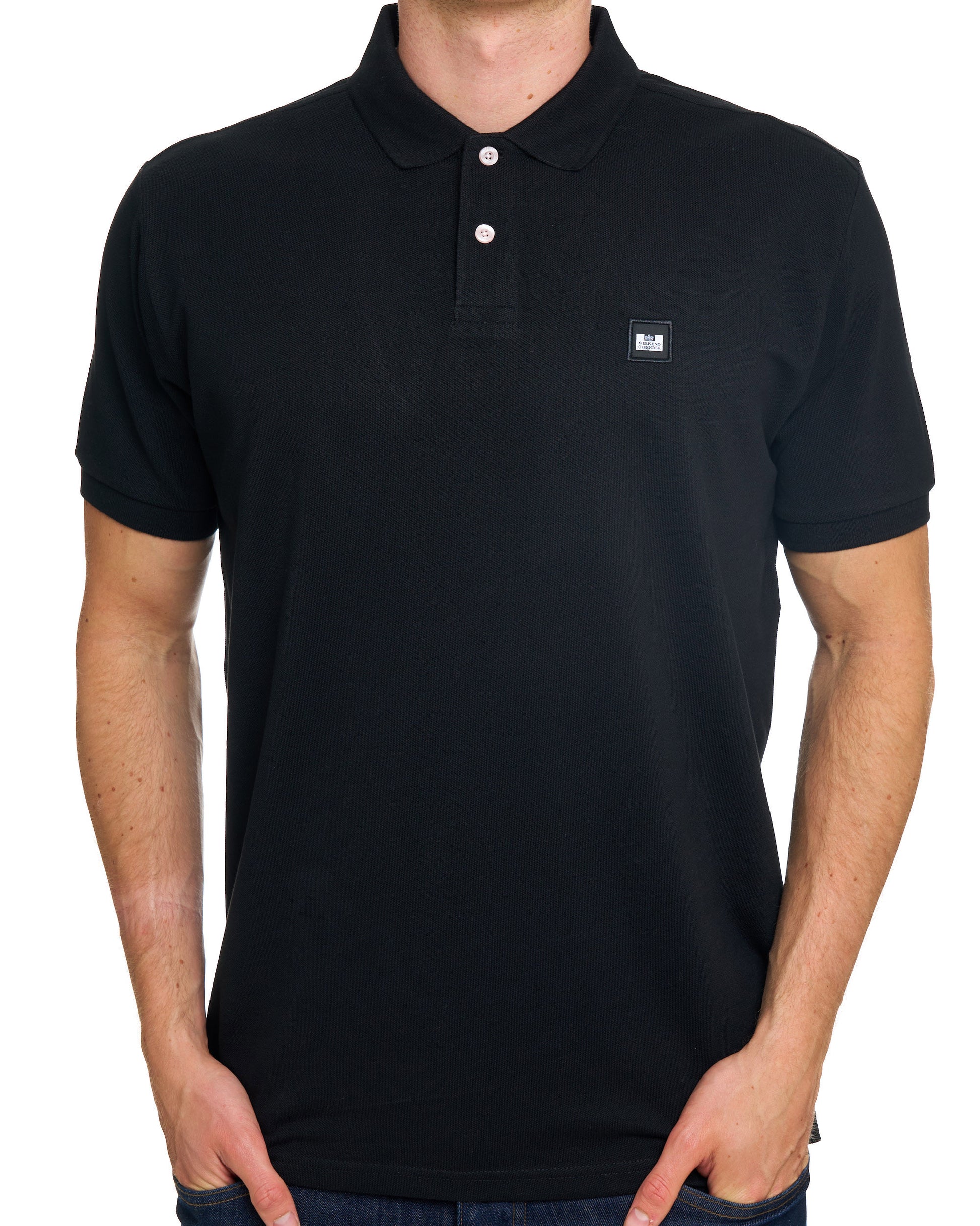 Weekend Offender Heathcote Poloshirt Schwarz