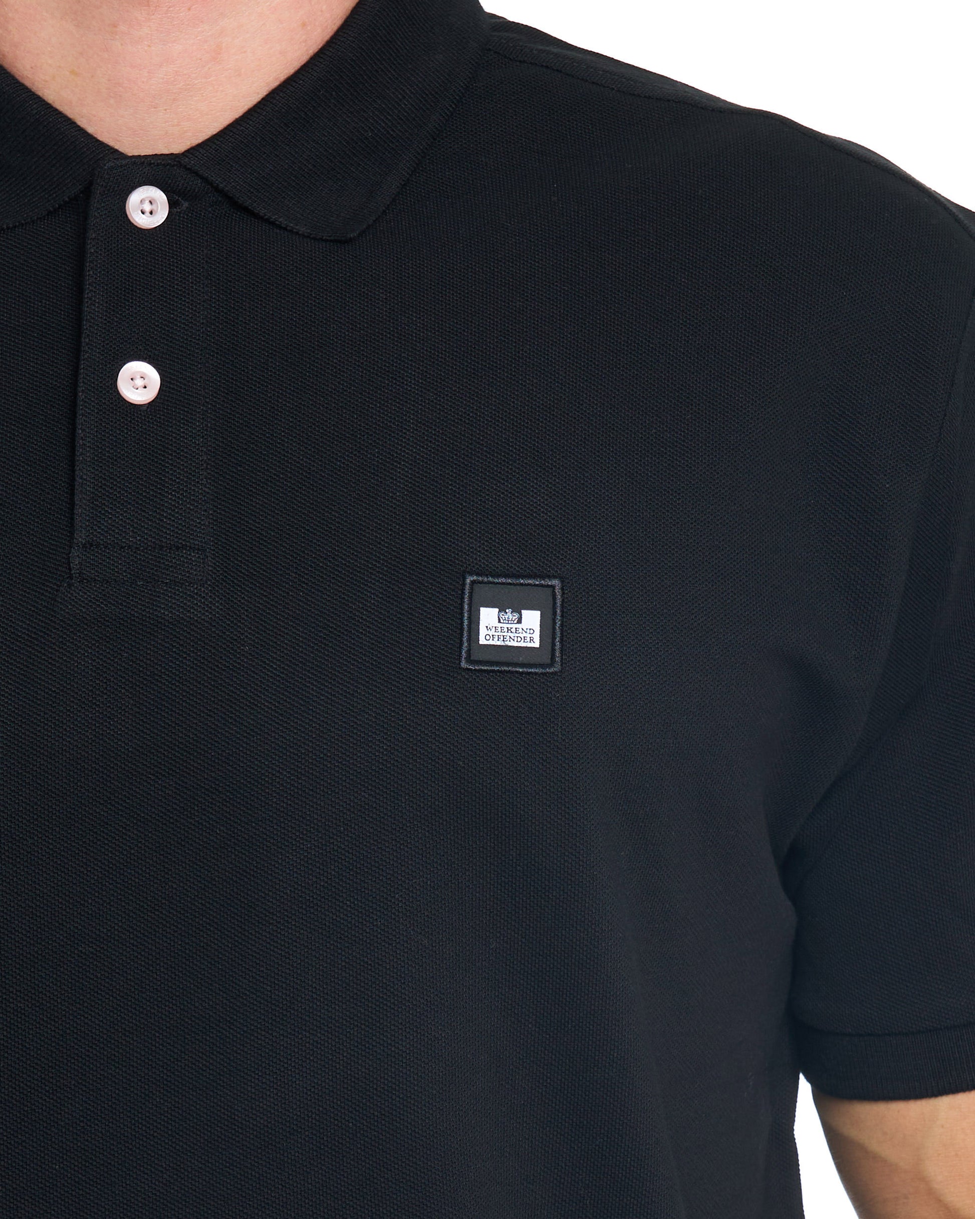 Weekend Offender Heathcote Poloshirt Schwarz