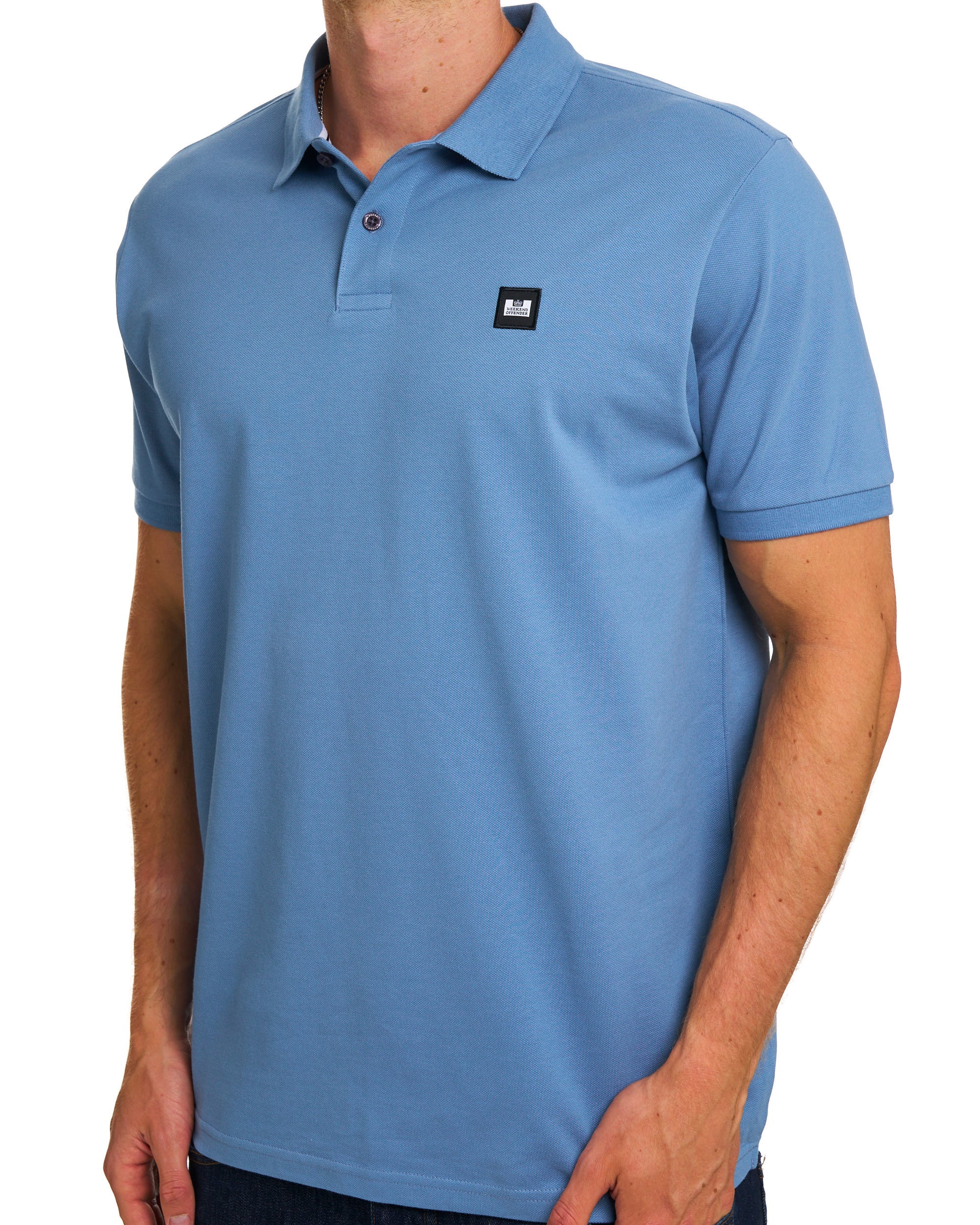 Weekend Offender Heathcote Polo Shirt Peruvian Blue
