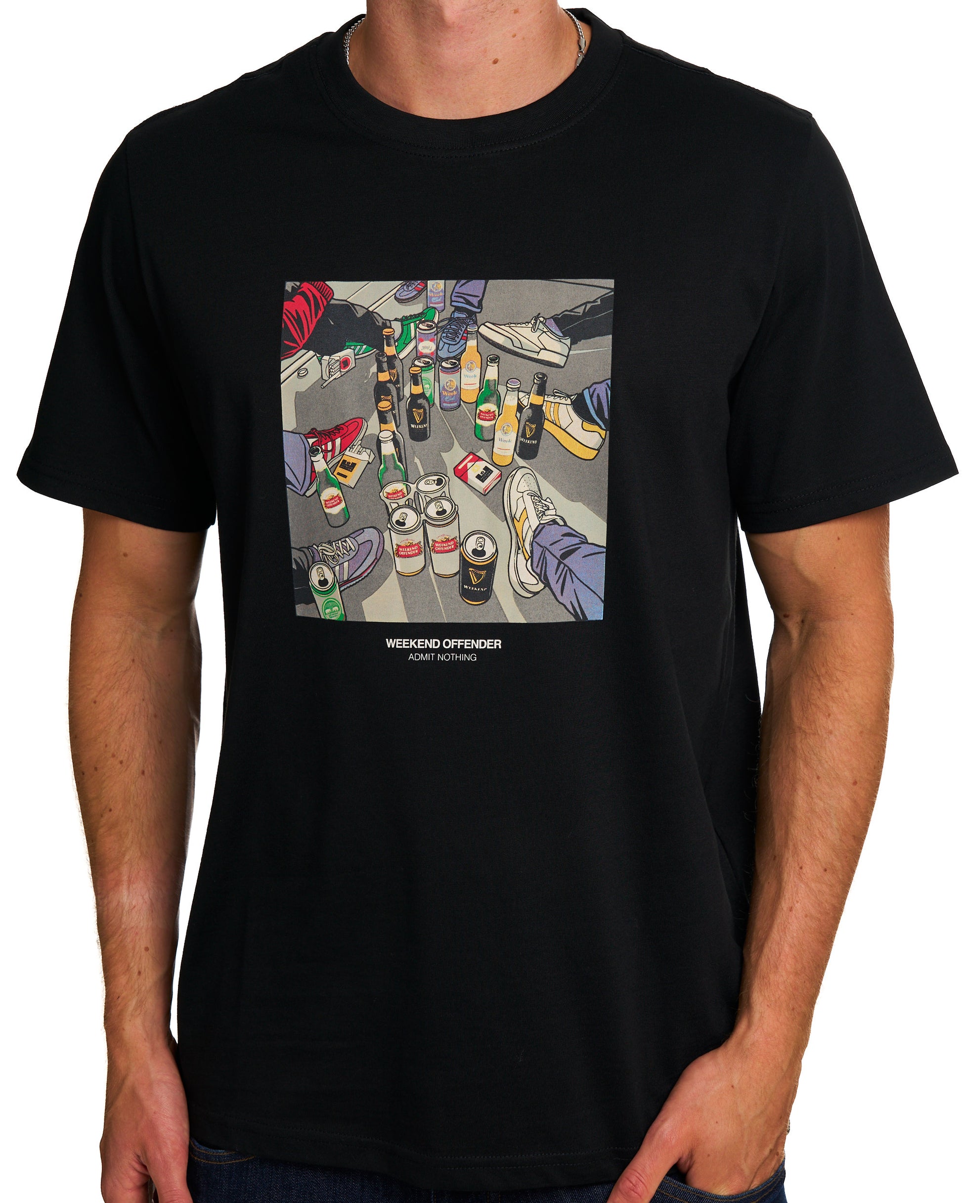 Weekend Offender Imbibo T Shirt Black