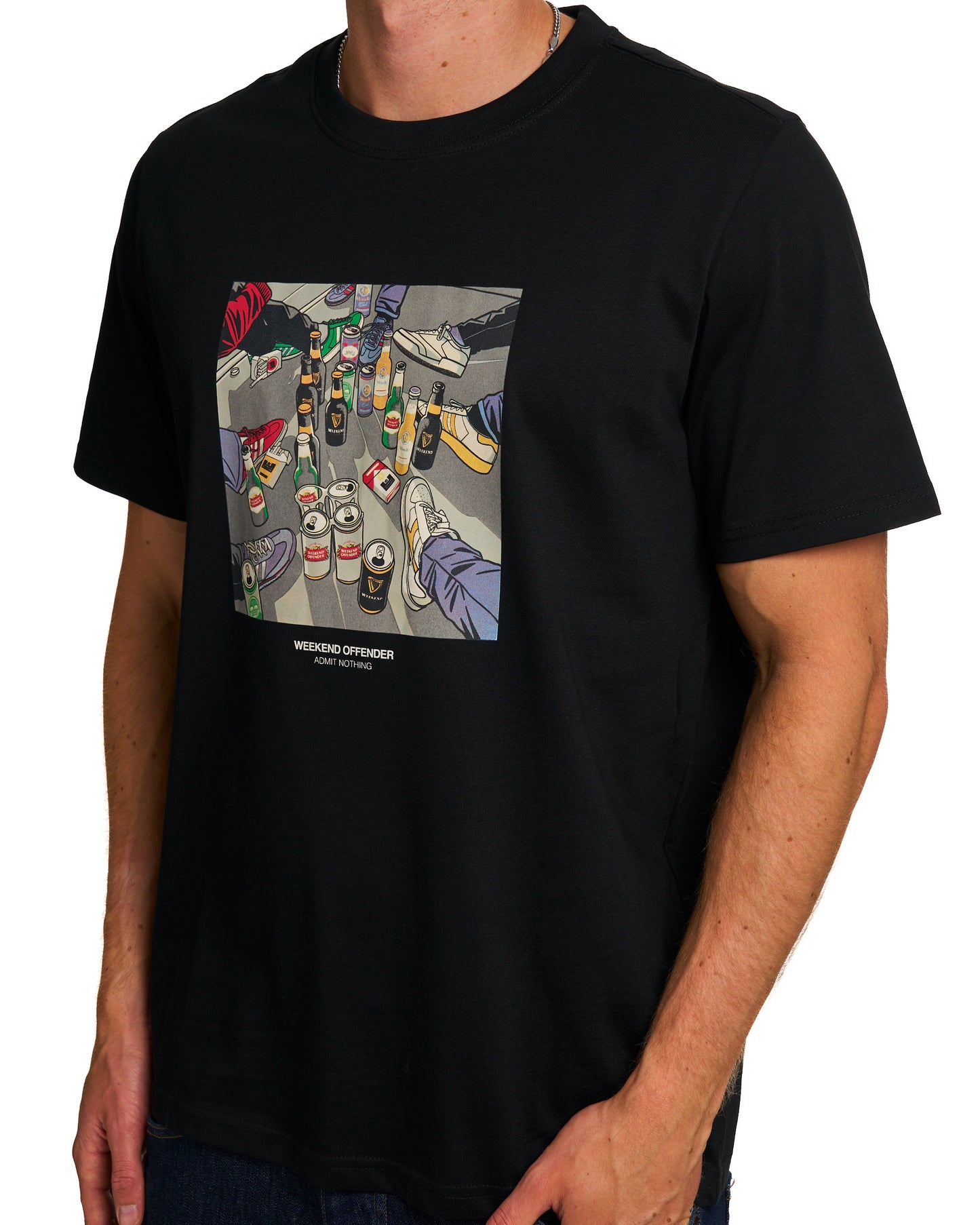 Weekend Offender Imbibo T Shirt Black