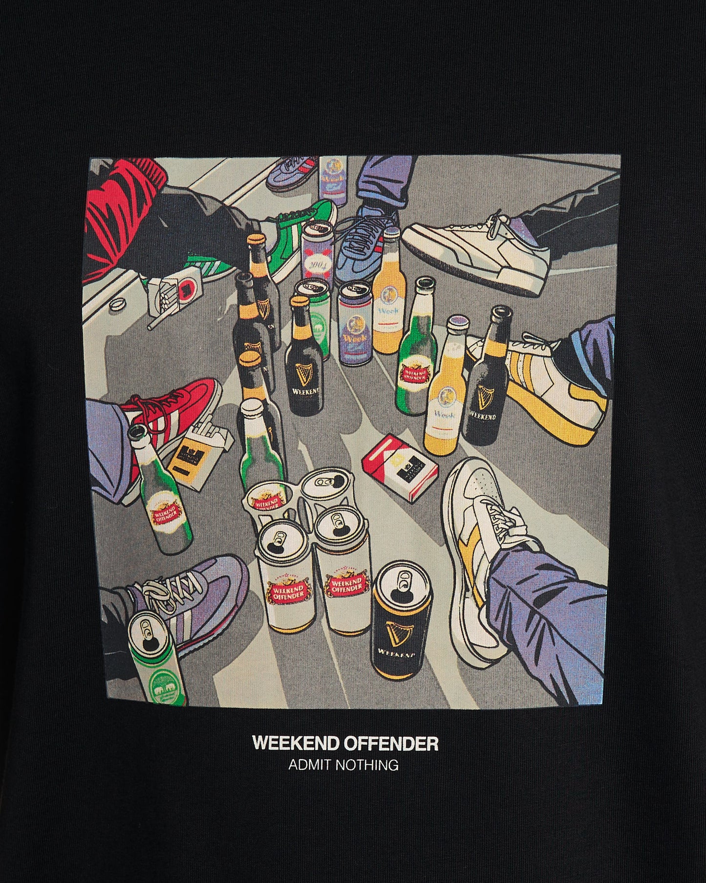 Weekend Offender Imbibo T Shirt Black