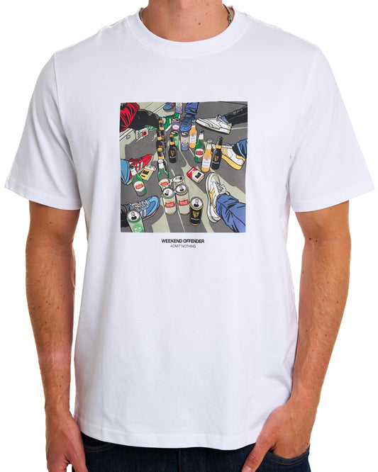 Weekend Offender Weekend Offender Imbibo T Shirt White
