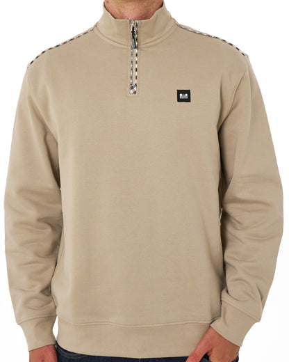 Weekend Offender Matisa Quarter Zip Sweatshirt Deep Stone