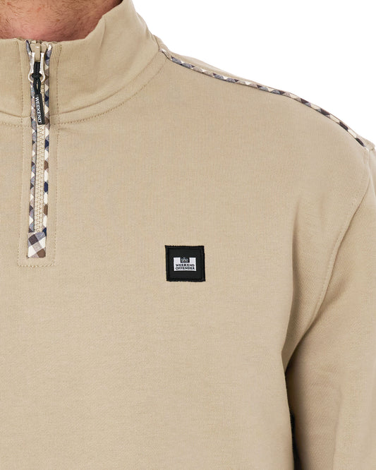 Weekend Offender Weekend Offender Matisa Quarter Zip Sweatshirt Deep Stone