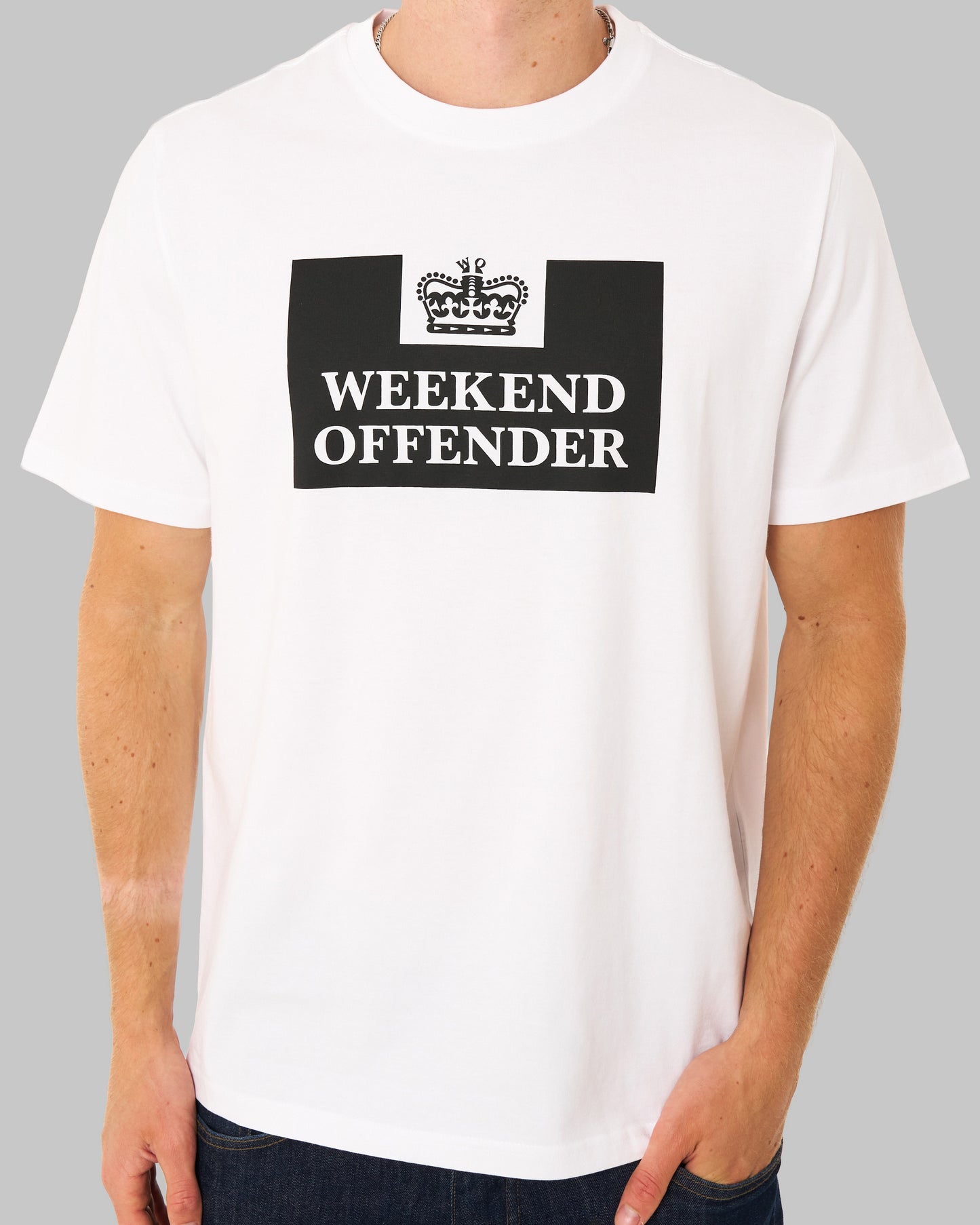 Weekend Offender Prison T Shirt White